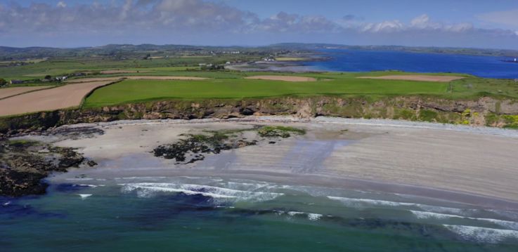 Aerial shot of Strangford, County Down